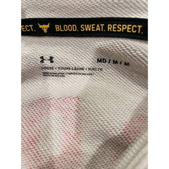 Under armour Loose Blood Sweat Respect Cropped Hoodie Pullover Oversized Sz Med - Picture 11 of 12
